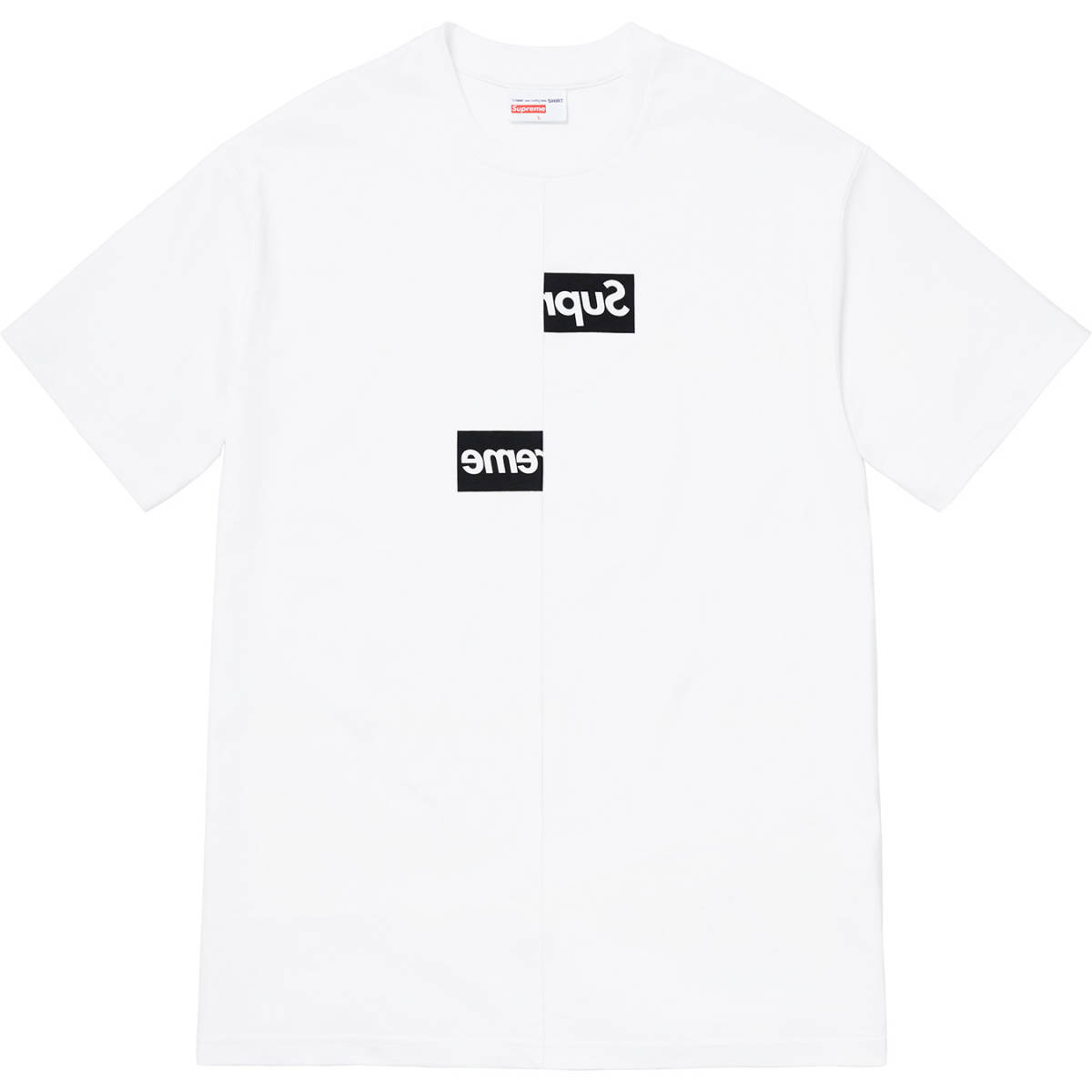 Supreme 17ss Comme des Garcons Box Logo Tee シュプリーム L Black 