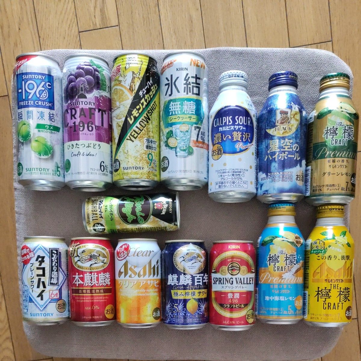 缶ビール・発泡酒・缶チューハイ・焼酎など お酒57本まとめ売り