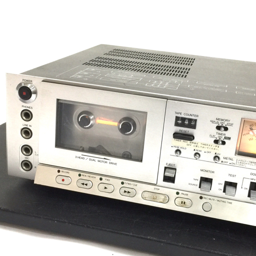 AIWA AD-F80 カセットデッキ カセットプレーヤー 通電確認済み アイワ