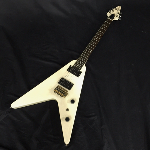 Hurricane BY Morris flying V electric guitar guitar ivory Hurricane BY Morris flying V electric guitar guitar ivory