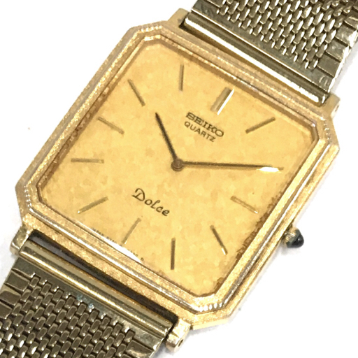 最安 メンズ ゴールド文字盤 SS × 10K 5730-5160 腕時計 クォーツ