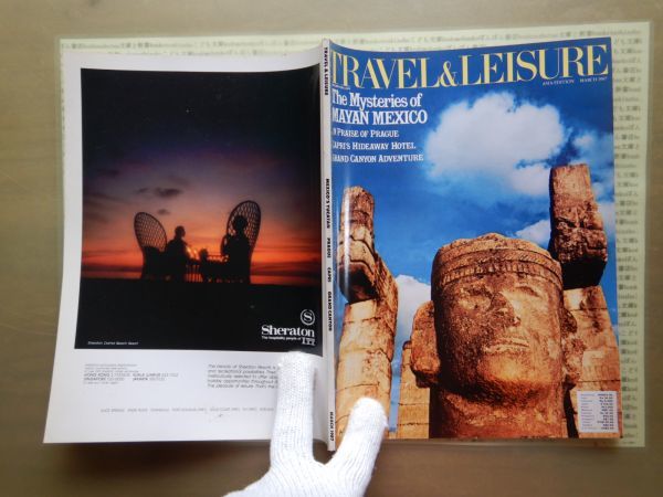 洋書no.41 TRAVEL&LEISURE ASIAEDITIONMARCH1987 The Mystsries of MAYAN MEXICO メキシコ　マヤ旅行_画像1