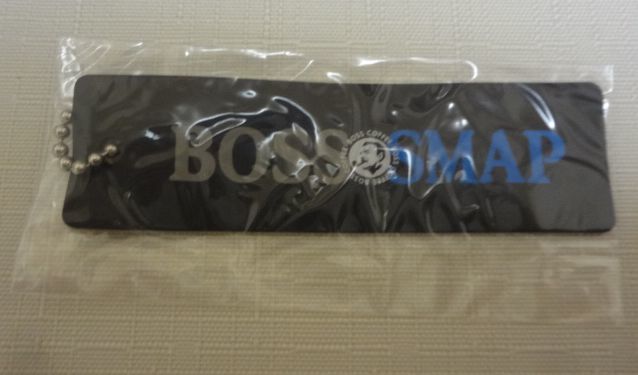 ■サントリーBOSS × SMAP　オリジナルトートバッグ + ボールチェーン付きタグ　非売品■_画像5