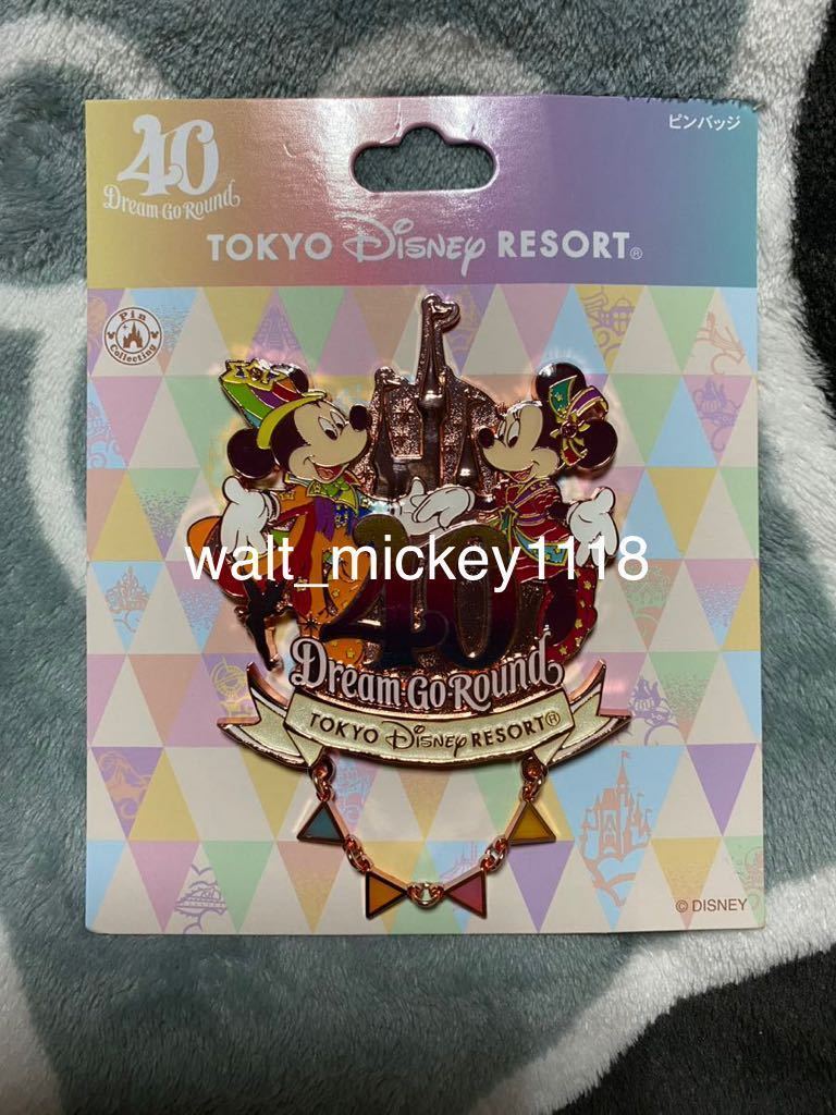 東京ディズニーリゾート40周年 ピンバッジ バッチ ミッキー ミニー