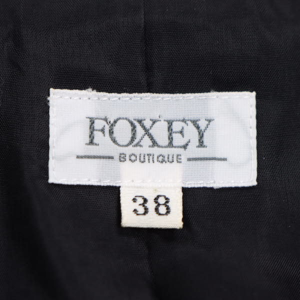 FOXEY BOUTIQUE/フォクシーブティック 14510 スーツ テーラードジャケット×タックスカート ウール 38 S～M 黒 [NEW]★51HF50_画像8