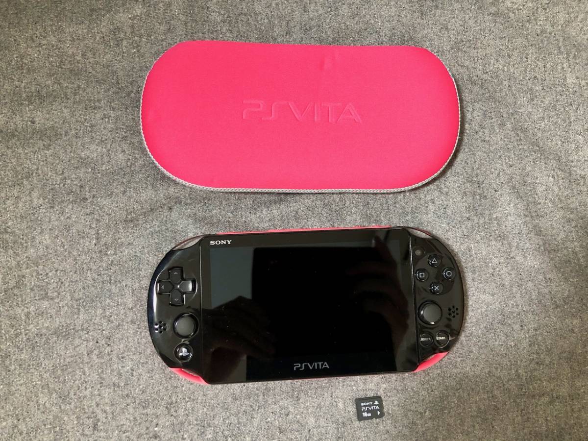 Yahoo!オークション - PS Vita 本体 PCH-2000 ピンク×ブラック