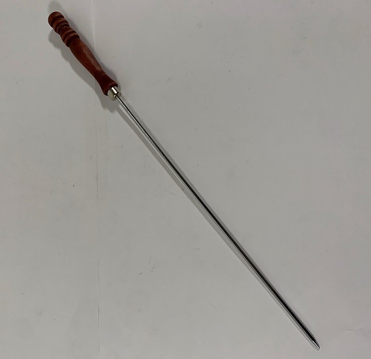 ☆木柄バーベキュー串角型46cm50本クロームメッキ日本製新品 ☆木柄バーベキュー串角型46cm50本クロームメッキ日本製新品