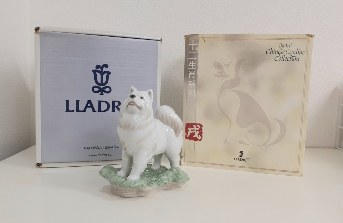Yahoo!オークション - リヤドロ LLADRO 戌 犬 十二生肖系列 干支 陶器
