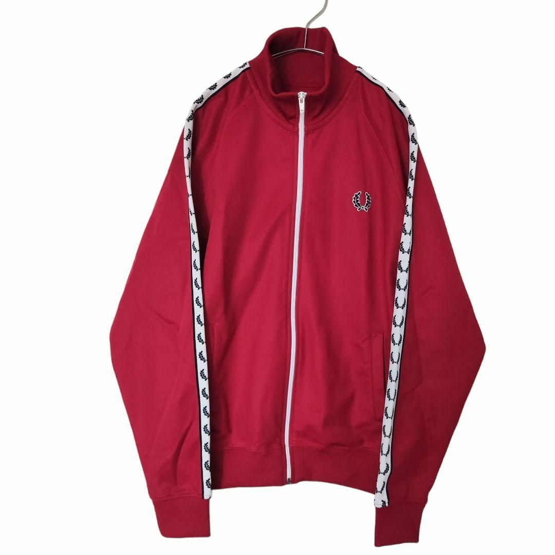 ☆極美品☆ FRED PERRY トラックジャケット ジャージ M レッド ポルトガル製_画像2