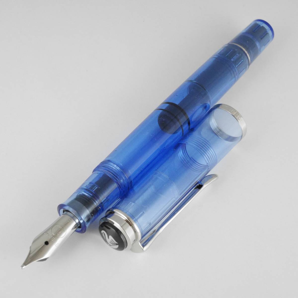 半額】 M205 Pelikan ペリカン ブルー B 万年筆 デモンストレーター