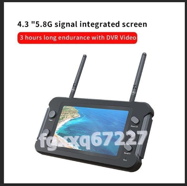人気を誇る 5.8G KT153:★人気★SoloGood FPVモニター(DVR NTSC/PAL自動検索ビデオ録画RCFPVマルチコプター 40CH付き)4.3インチLCDディスプレイ16:9 パーツ
