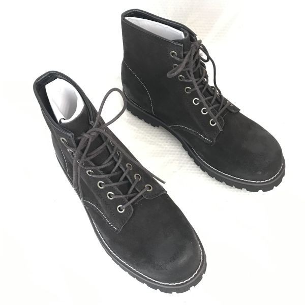 未使用品☆セダークレスト/cedar crest/カーキコレクション☆スエード本革/ショートブーツ【25.0/黒/BLACK】天然皮革/本革/Shoes◇bWB72-7