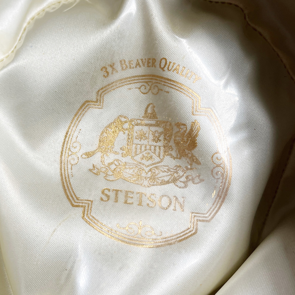 超レアデッド! 50's STETSON 59CM 3X MODE EDGE モードエッジ ステットソン NOS DEAD VINTAGE HAT ヴィンテージ ハット グレーワントーン_画像6