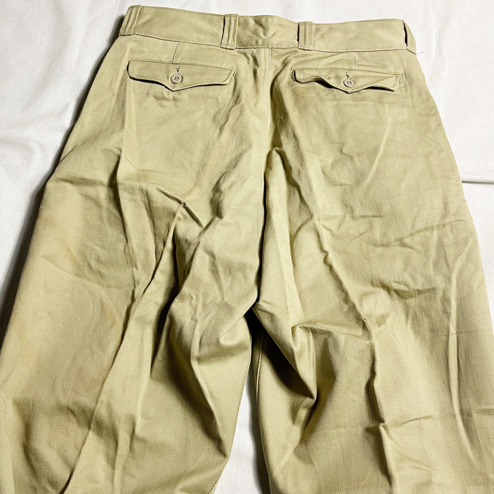 33デッド! 50's フランス軍 m52 m-52 チノ パンツ CHINO PANT フレンチアーミー FRENCH ARMY NOS DEAD M47 M-47 レア M65 M-65 M43 M-43 着_画像10