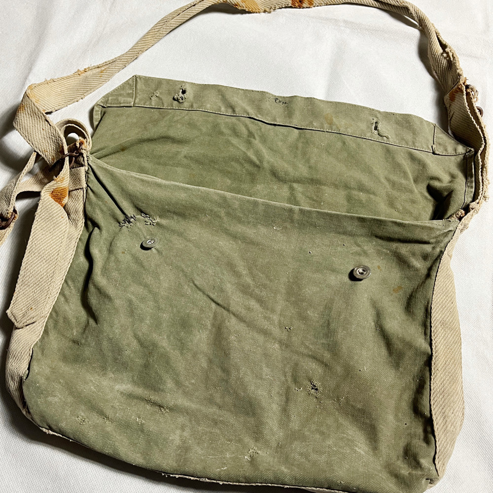 超人気! 40s フランス軍 ミュゼット バッグ ブレッド フレンチアーミー FRENCH ARMY MUSETTE BAG ショルダー SHOULDER レア olive オリーブ_画像7