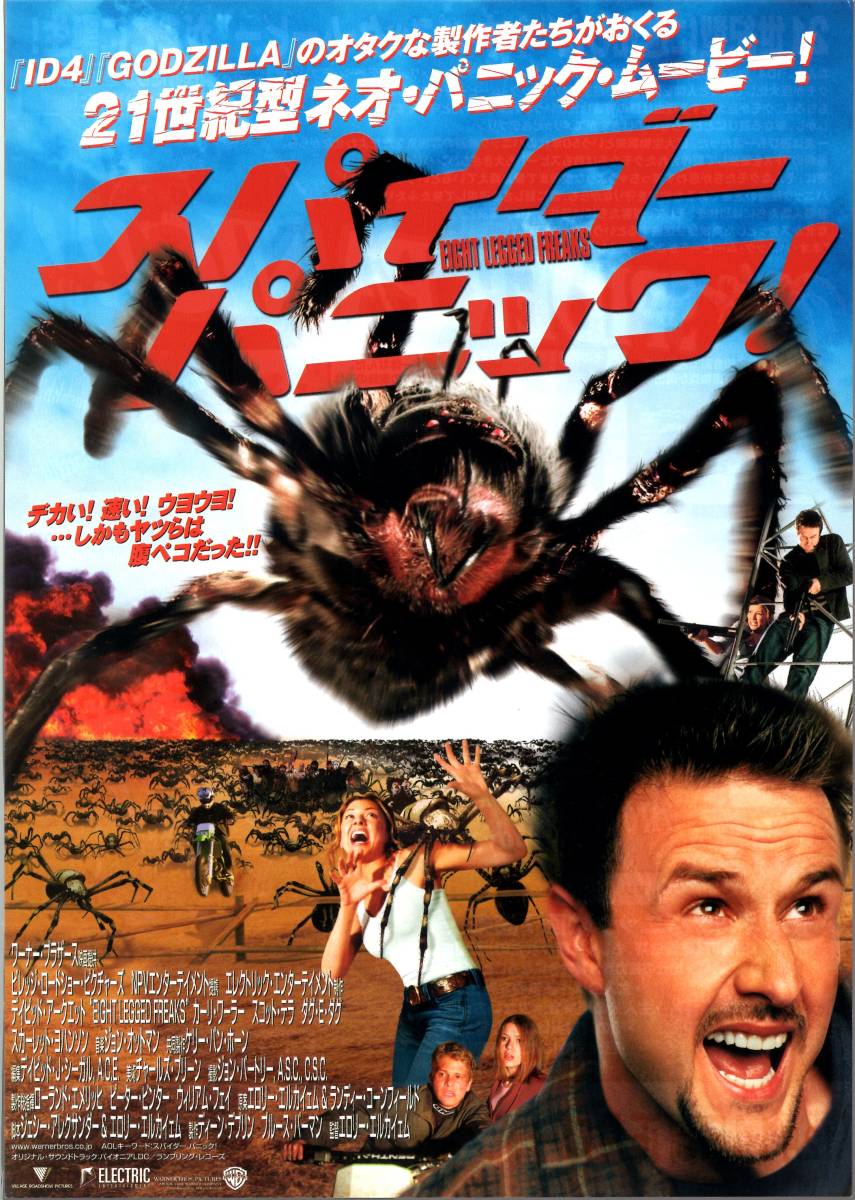 映画 チラシ　スパイダーパニック！ b　デイビッド デヴィッド・アークエット　EIGHT LEGGED FREAKS　スパイダー・パニック　SPIDER PANIC_画像1