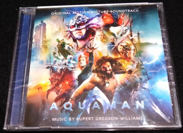 アクアマン　サントラ★未開封CD　ルパート・グレッグソン＝ウィリアムズ Aquaman Soundtrack Rupert Gregson-Williams DC Comics 廃盤レア_画像1