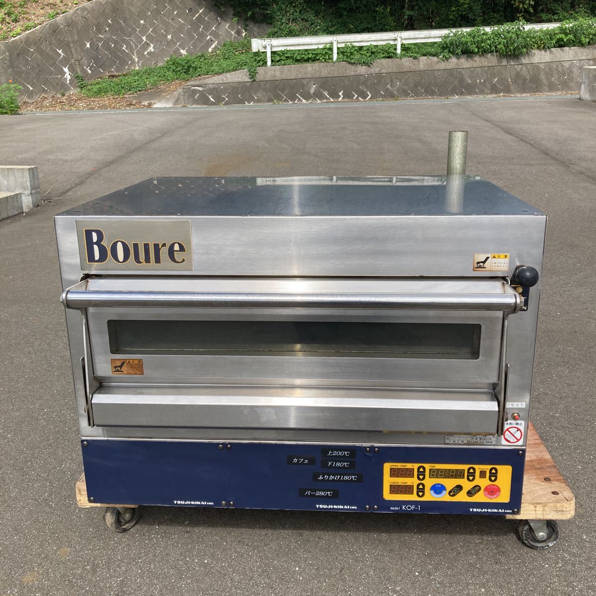 [ Fukuoka departure ] deck oven Boure KOF-1 200V. machine tsujiki kai business use oven W750×D745×H510mm used 