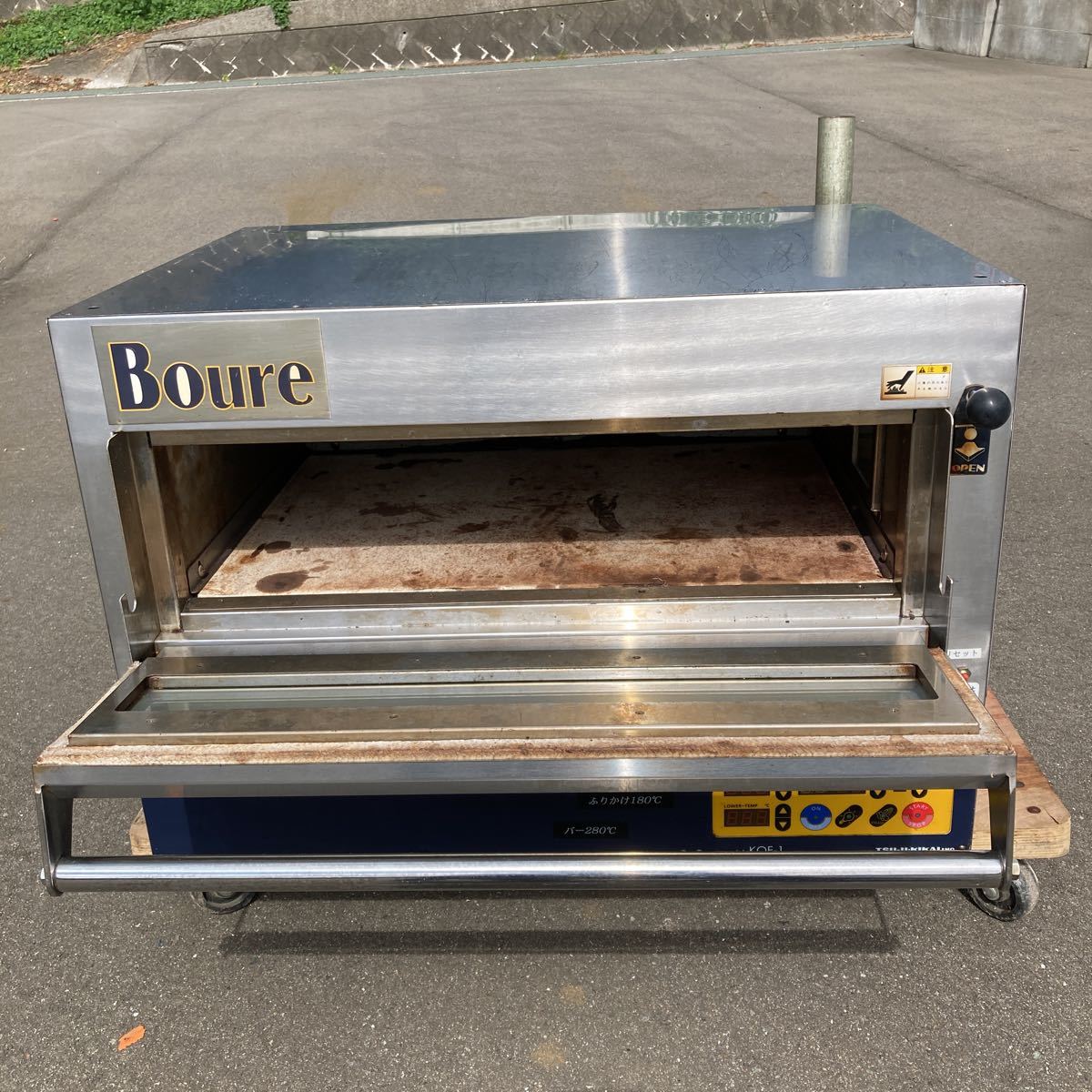 [ Fukuoka departure ] deck oven Boure KOF-1 200V. machine tsujiki kai business use oven W750×D745×H510mm used 