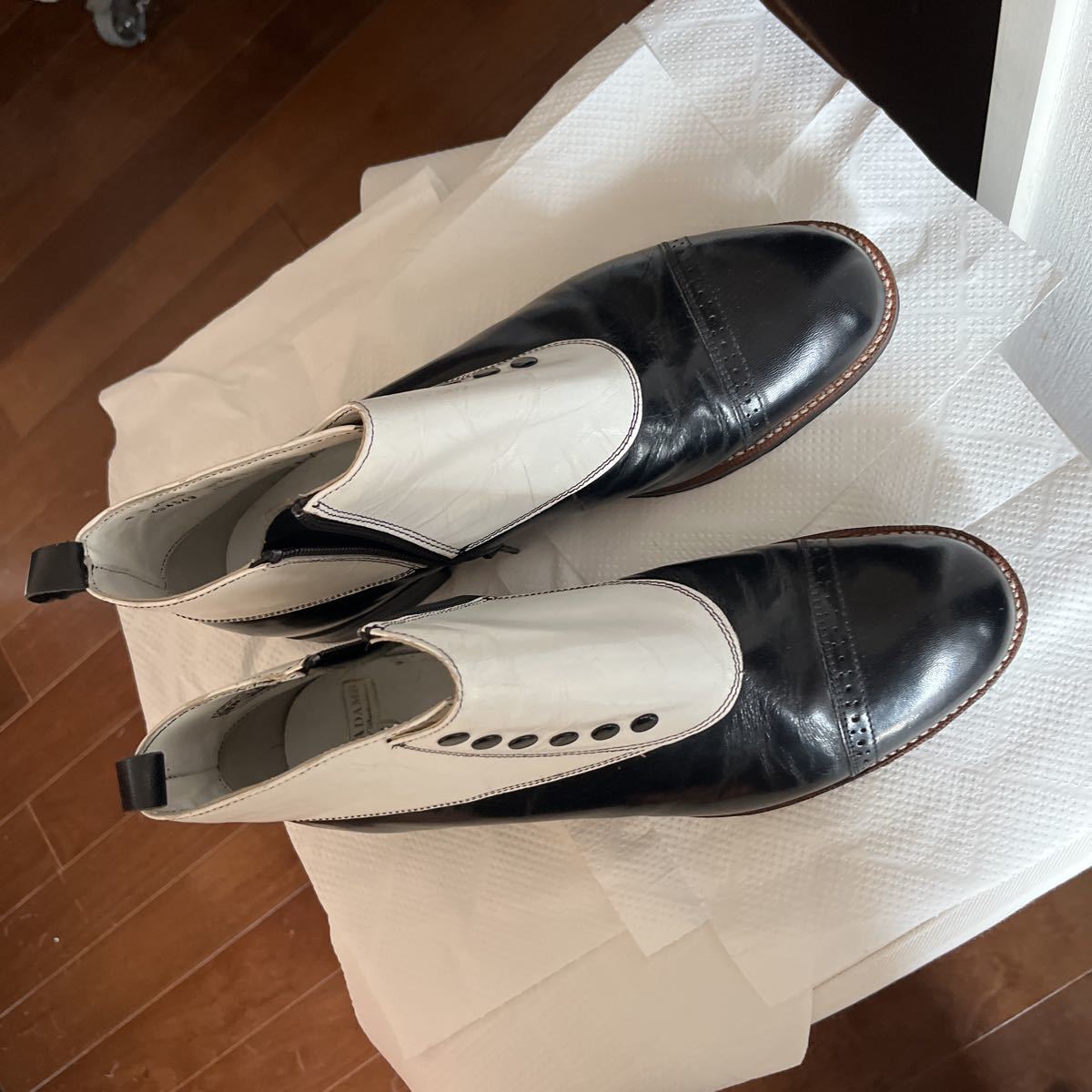 ステイシーアダムス　デッドストック新品　1970年物　ヴィンテージブーツ　オールドブーツ　骨董靴　ビンテージブーツ　送料無料　８Ｄ