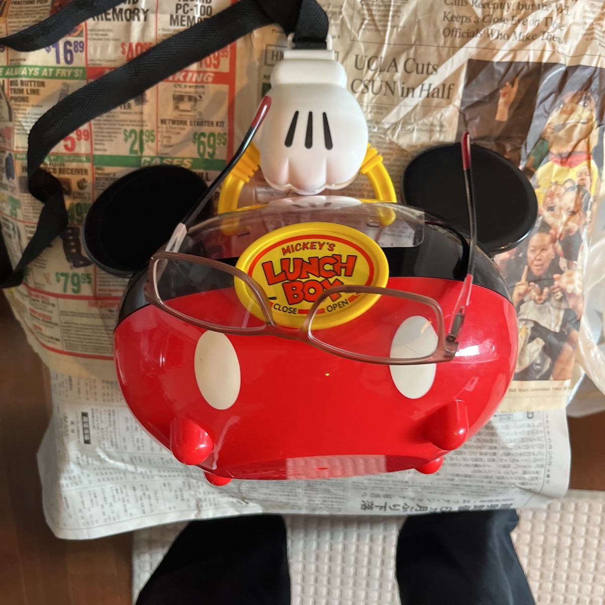 2003年物東京ディズニーランドオリジナルミッキーマウスランチボックス　送料無料　デッドストック　新品　インタレスティング　安価_画像5