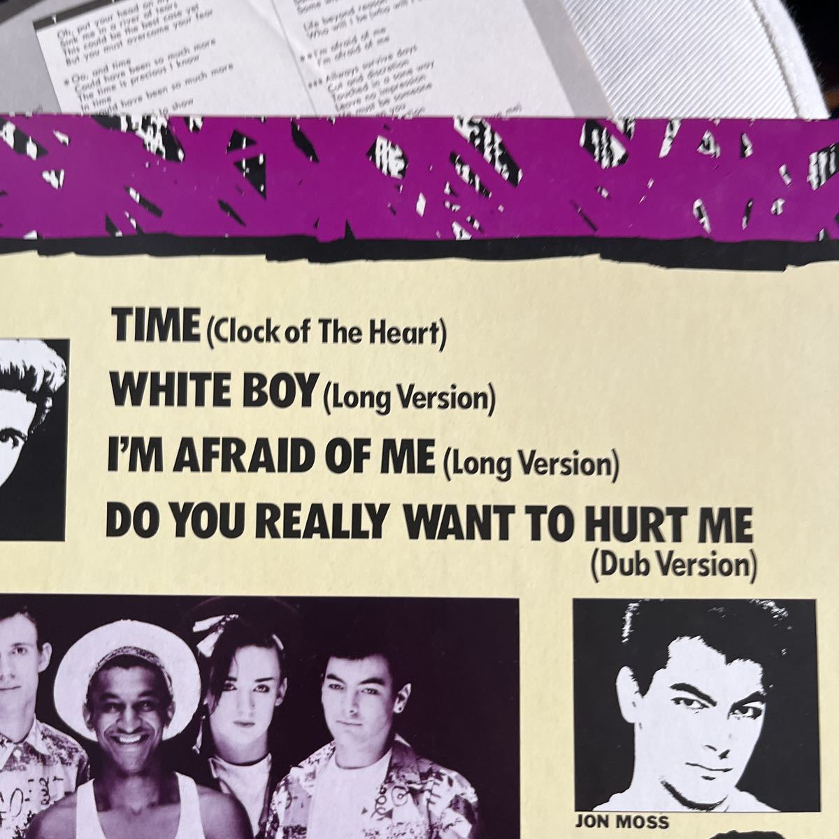 1983年作品カルチャークラブ　送料無料　Time オリジナルバージョン　オールドレコード　最高綺麗盤　ヴィンテージレコード　お値打ち盤_画像9