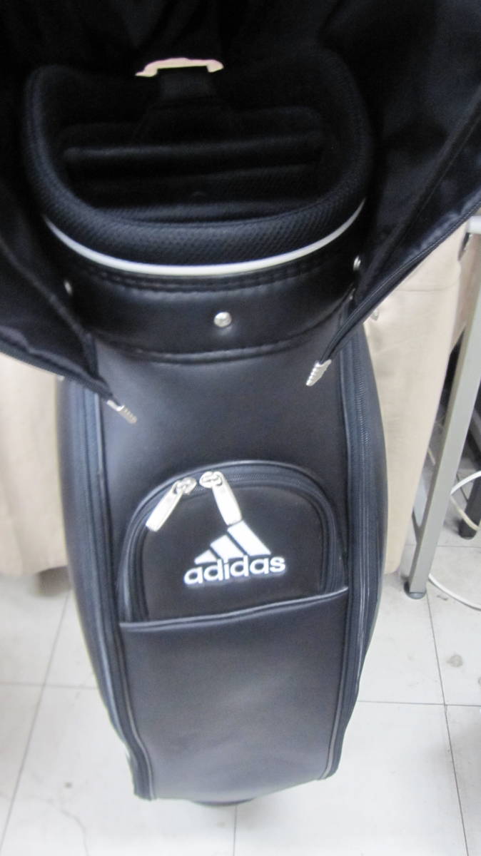 [阿迪達斯/阿迪達斯]球童包高爾夫球包黑色USED商品 原文:【adidas/アディダス】キャディーバッグ　ゴルフバッグ ブラック USED品