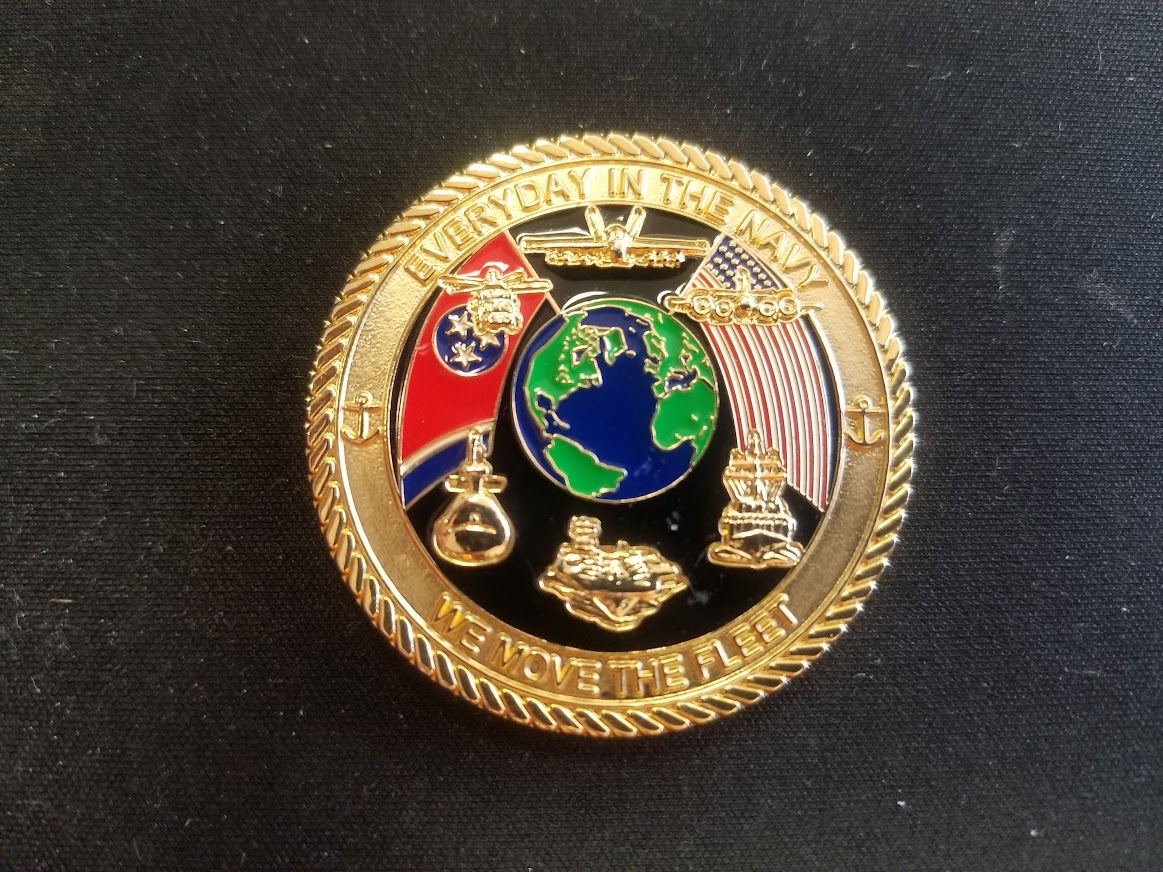  U.S.NAVY Challenge Coin "MISSION FIRST NAVY "／チャレンジコイン中古品_画像2