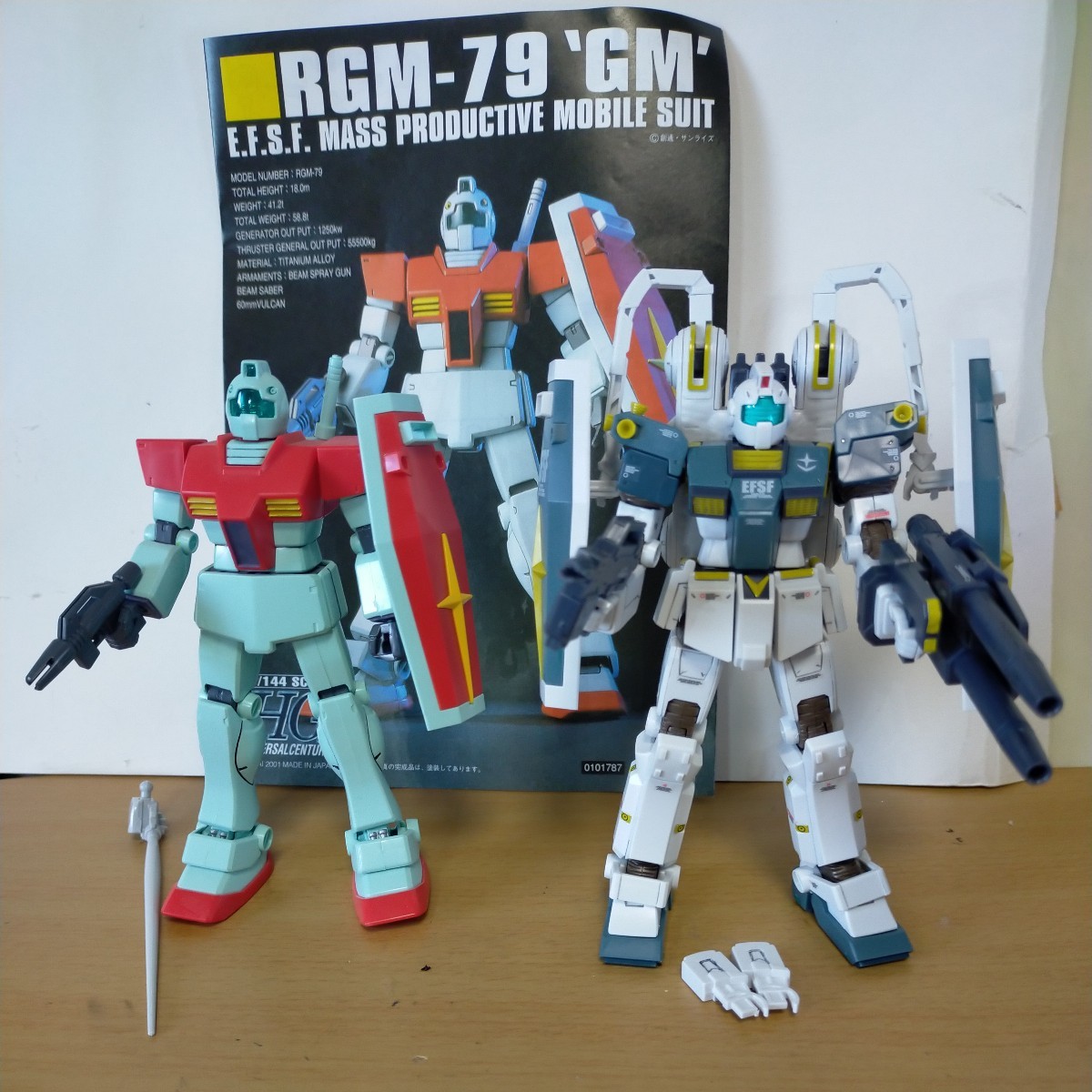 HGサンダーボルト】ガンダム＆サイコザク ガンプラ ジャンク 完成品-