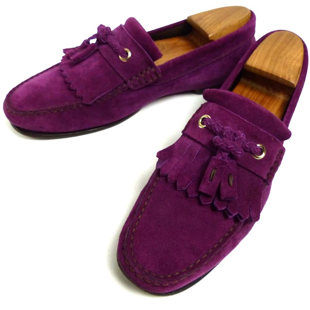  Italy made TOM FORD / Tom Ford suede tassel Loafer 8T(26cm corresponding )( men's )[ used ][ free shipping ]9i-1-078