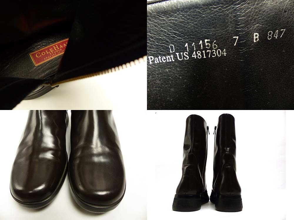 イタリア製 COLEHAAN / コールハーン サイドジップブーツ　7B(24cm相当)(レディース)【中古】7i-1-052_画像3