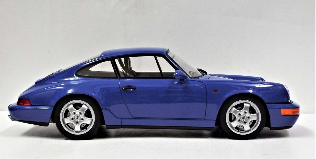 【GTスピリット】1/18 ポルシェ 911 (964) カレラ RS 1992年 ブルー (限定商品№ GTS887 )レジン製のミニカー_画像5