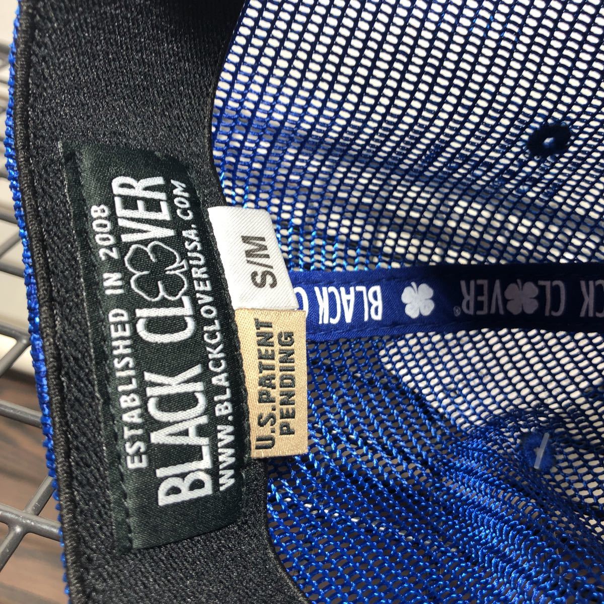ブラッククローバー　Black Clover 帽子 メンズ メッシュキャップ BC FITTED MESH 4 S/M ロイヤル　グレー　ロイヤル_画像9