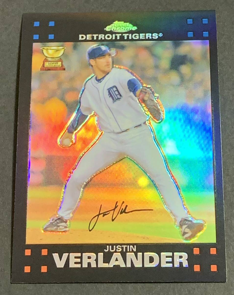 2007 Topps Chrome Justin Verlander Refractor 76 Detroit Tigers MLB バーランダー　リフラクター　タイガーズ　メジャーリーグ