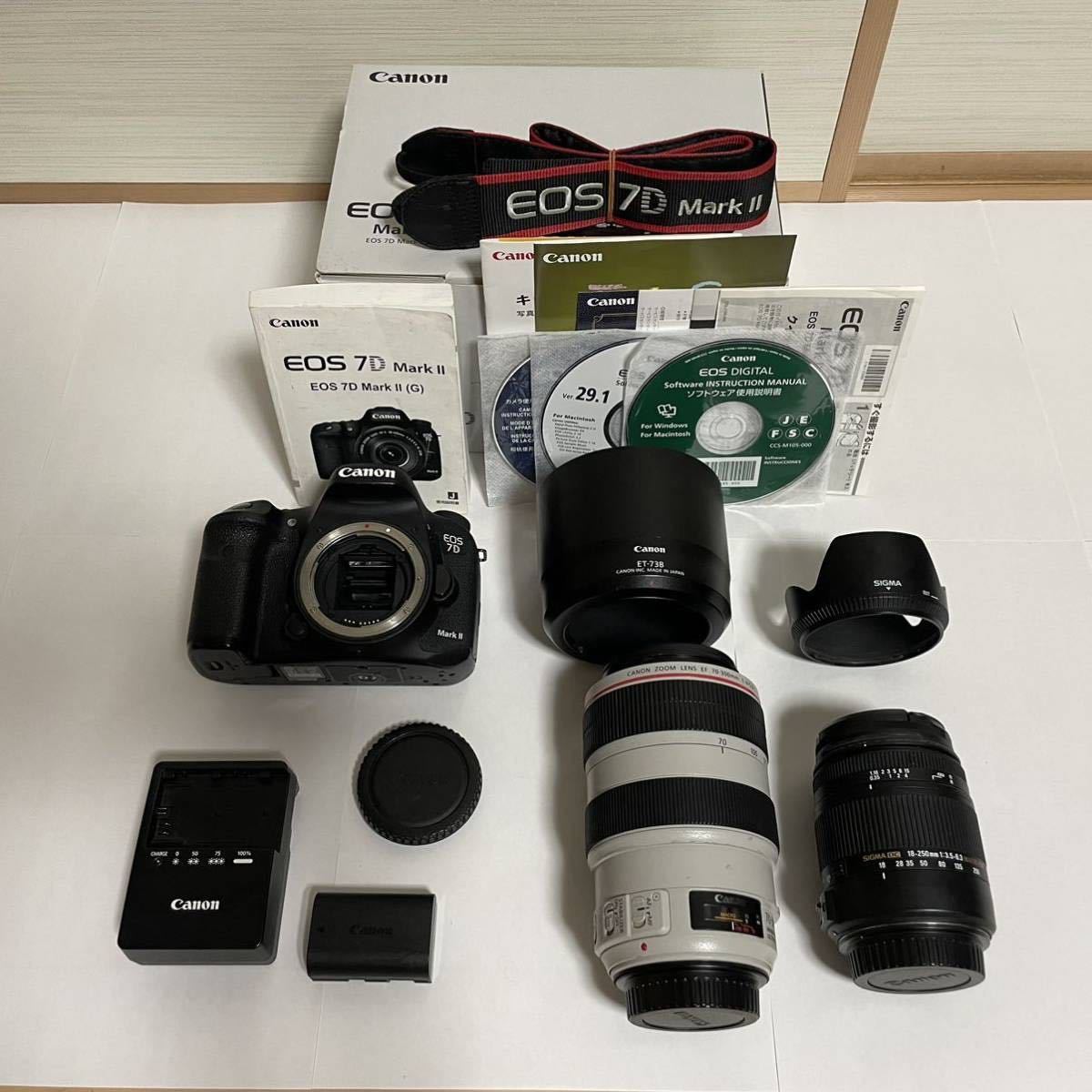 Yahoo!オークション - Canon EOS 7D mark Ⅱ ボディ(元箱付き)...