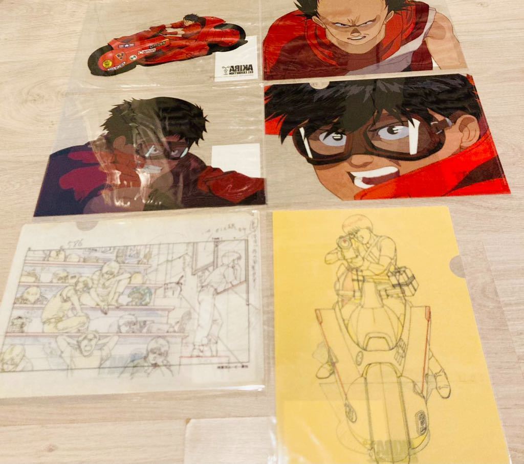 大友克洋 全集 AKIRA アキラ セル画展 新品未開封 クリアファイル 6枚セット 送料無料 限定 グッズ アキラ展 金田 鉄雄 教室