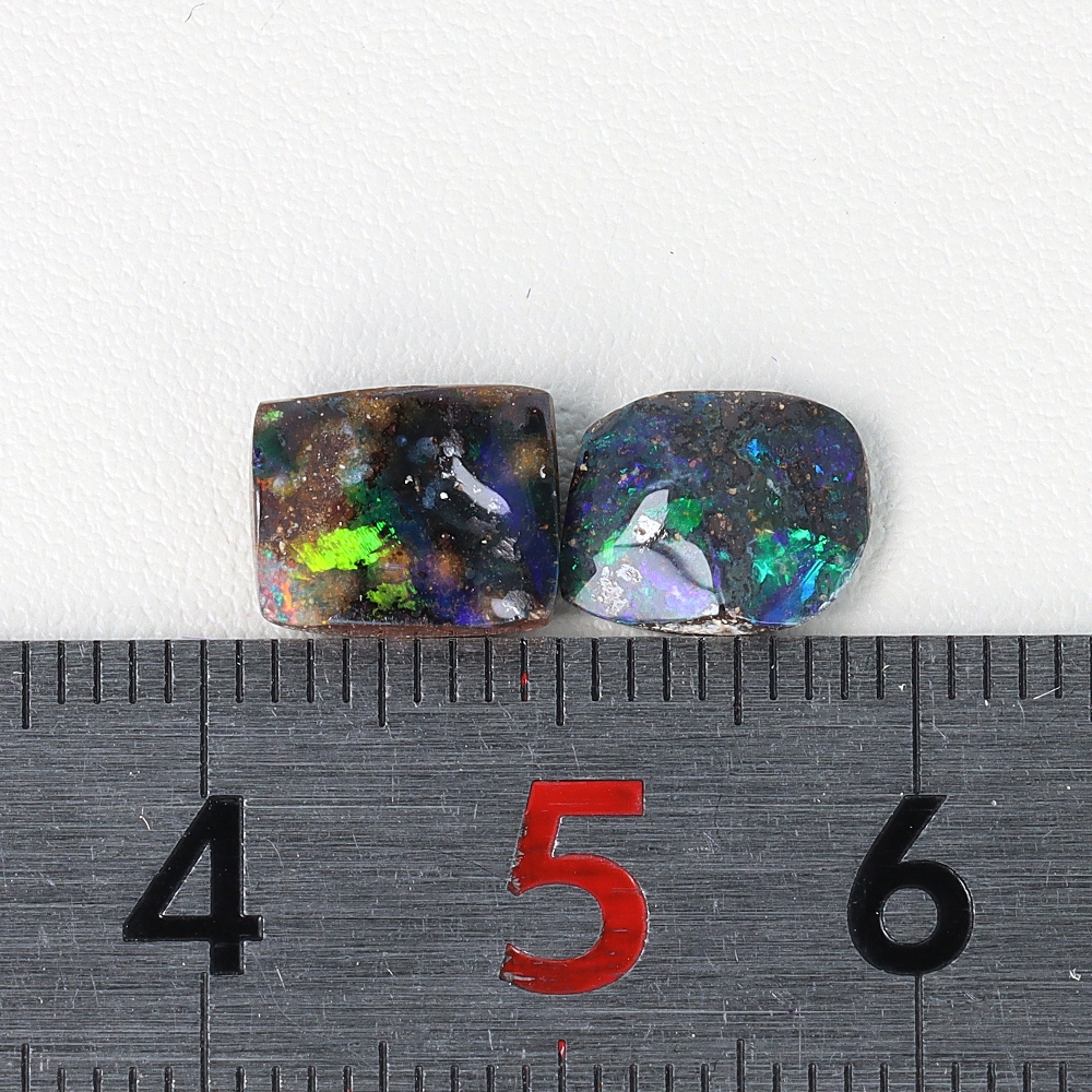 ボルダーオパールまとめて2PC/3.78ct裸石【W-171】_画像3