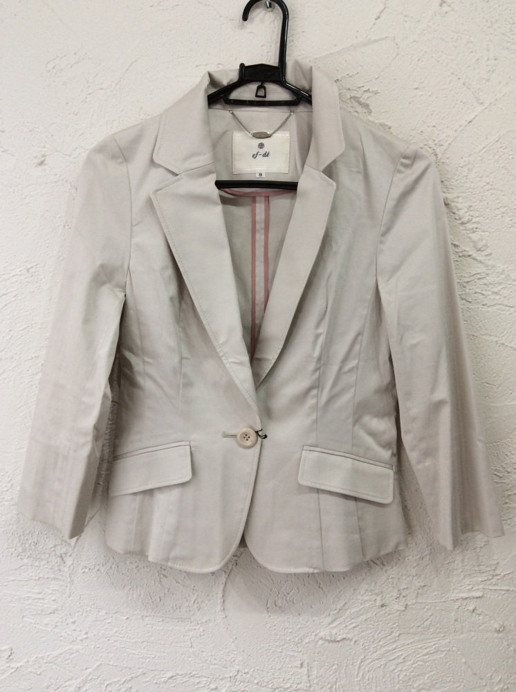  ef-de off white tailored jacket size 9