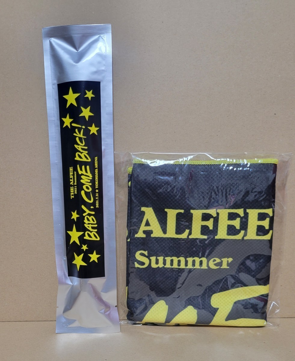 未使用】☆ひんやりメッシュタオル＆ペンライト！☆THE ALFEE 2021th