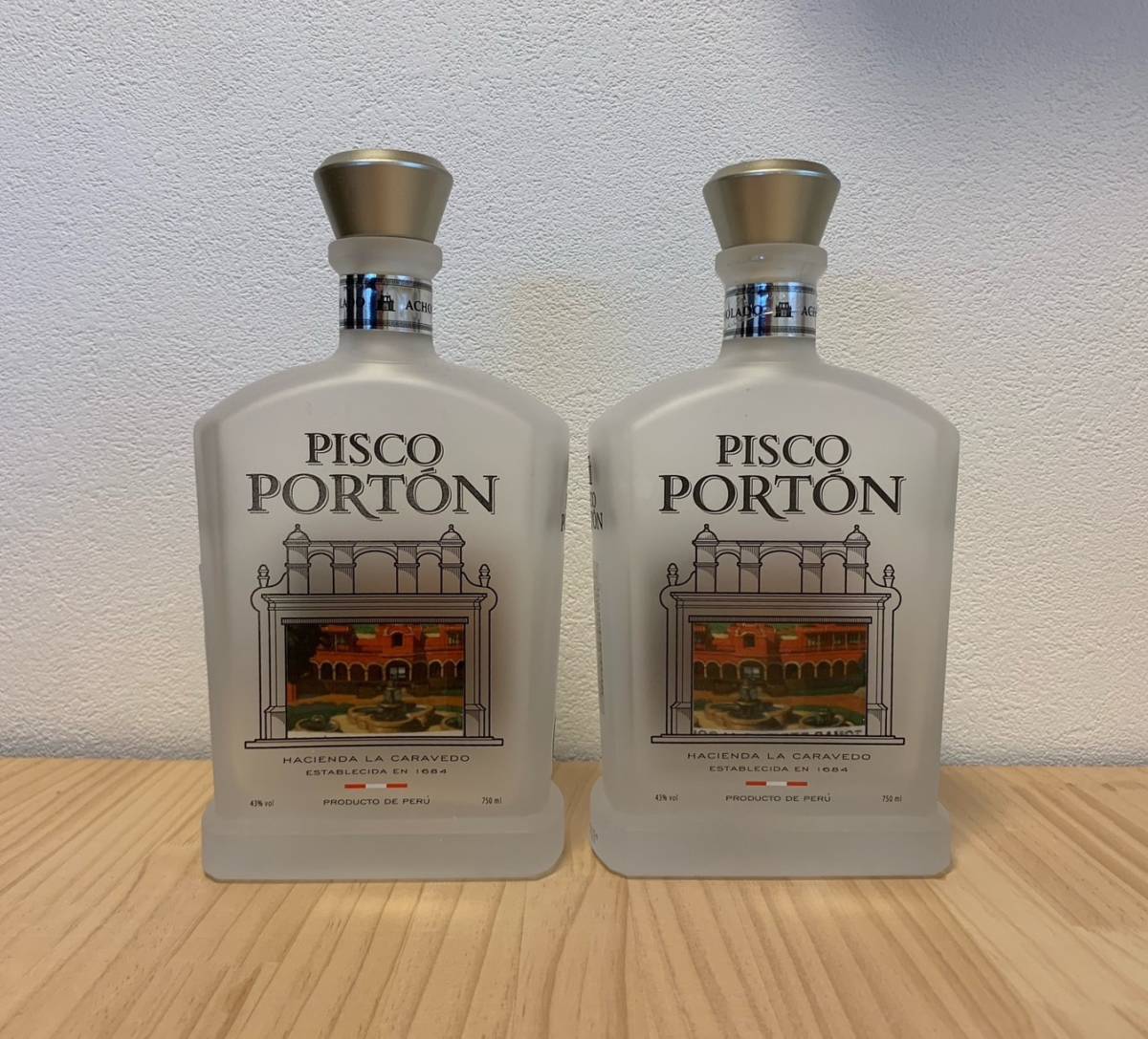 ピスコ ポルトン pisco porton 750ml 空き瓶 2本セット(アルコール