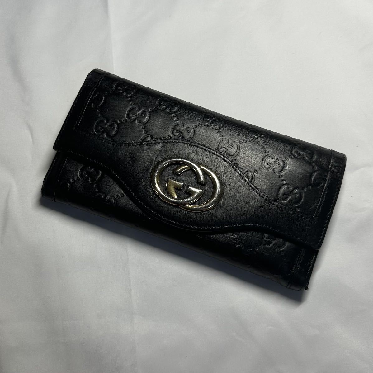 冬バーゲン☆】 GUCCI 長財布 スーキー インターロッキング GG グッチ