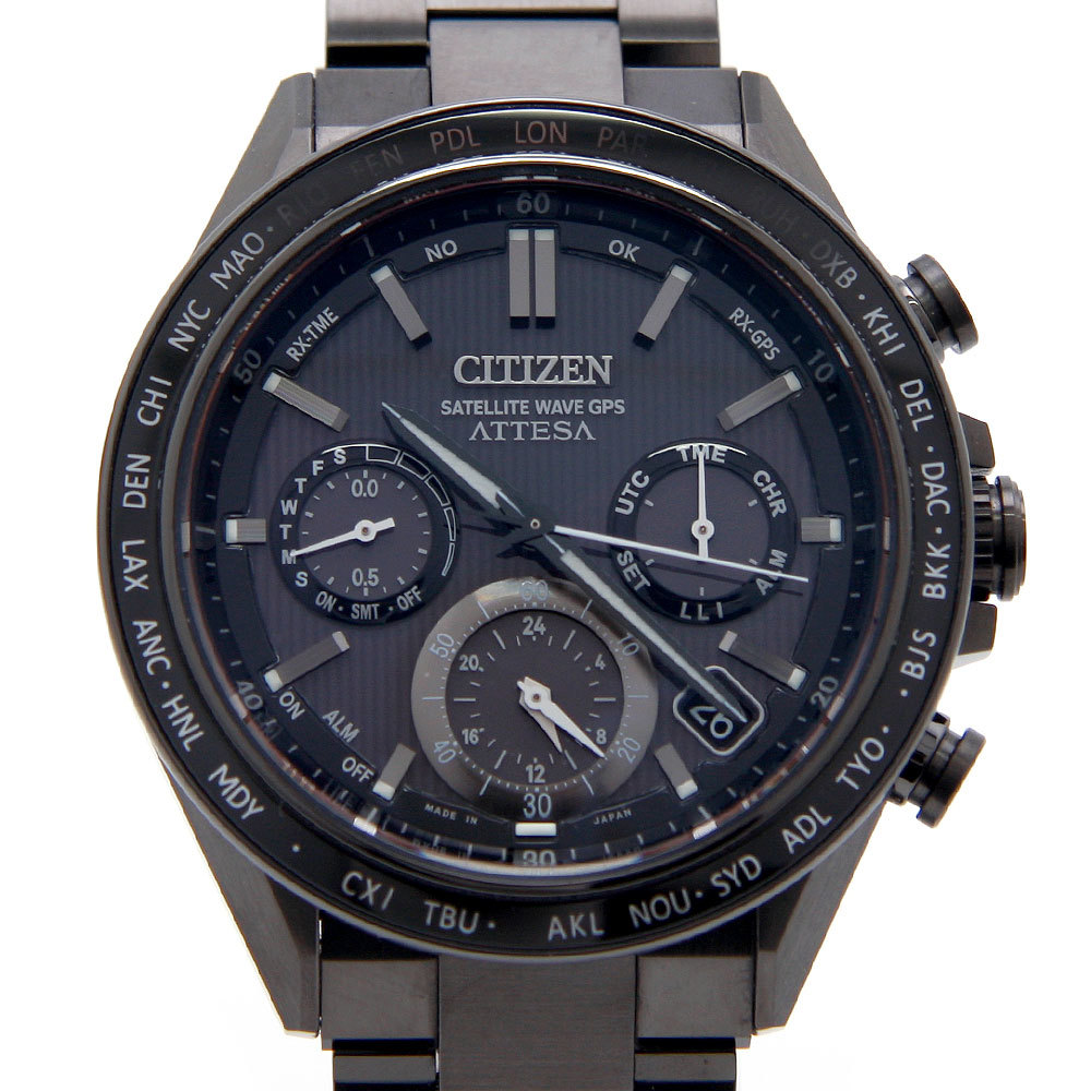 完成品 腕時計 CITIZEN シチズン 中古美品 ATTESA CC4055-65E ダブル