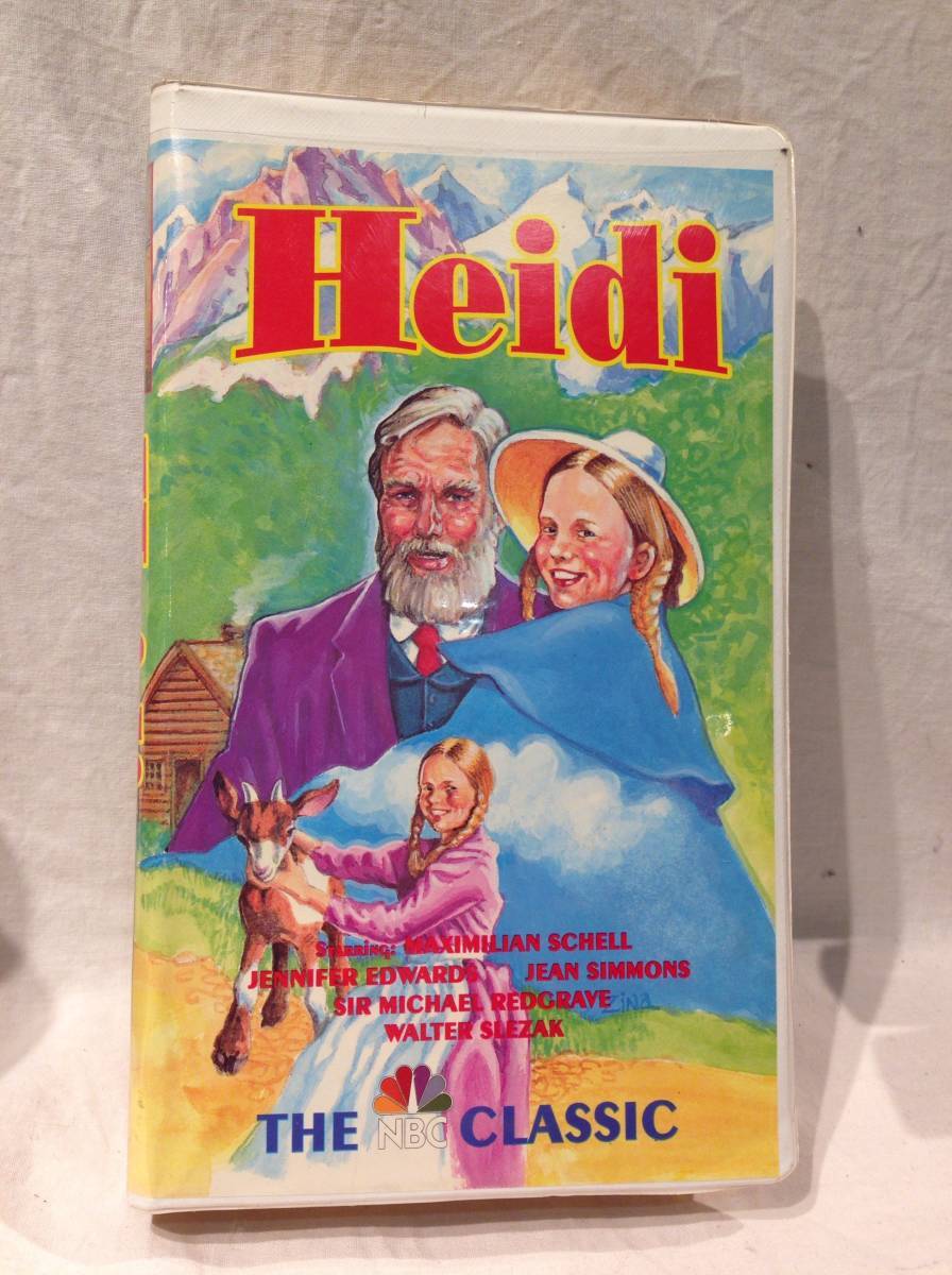 ★4568★送料込み★VHS　Heidi　979年ハイジVHS映画（NBCクラシック）プラチナシリーズ　ビデオテープ_画像1