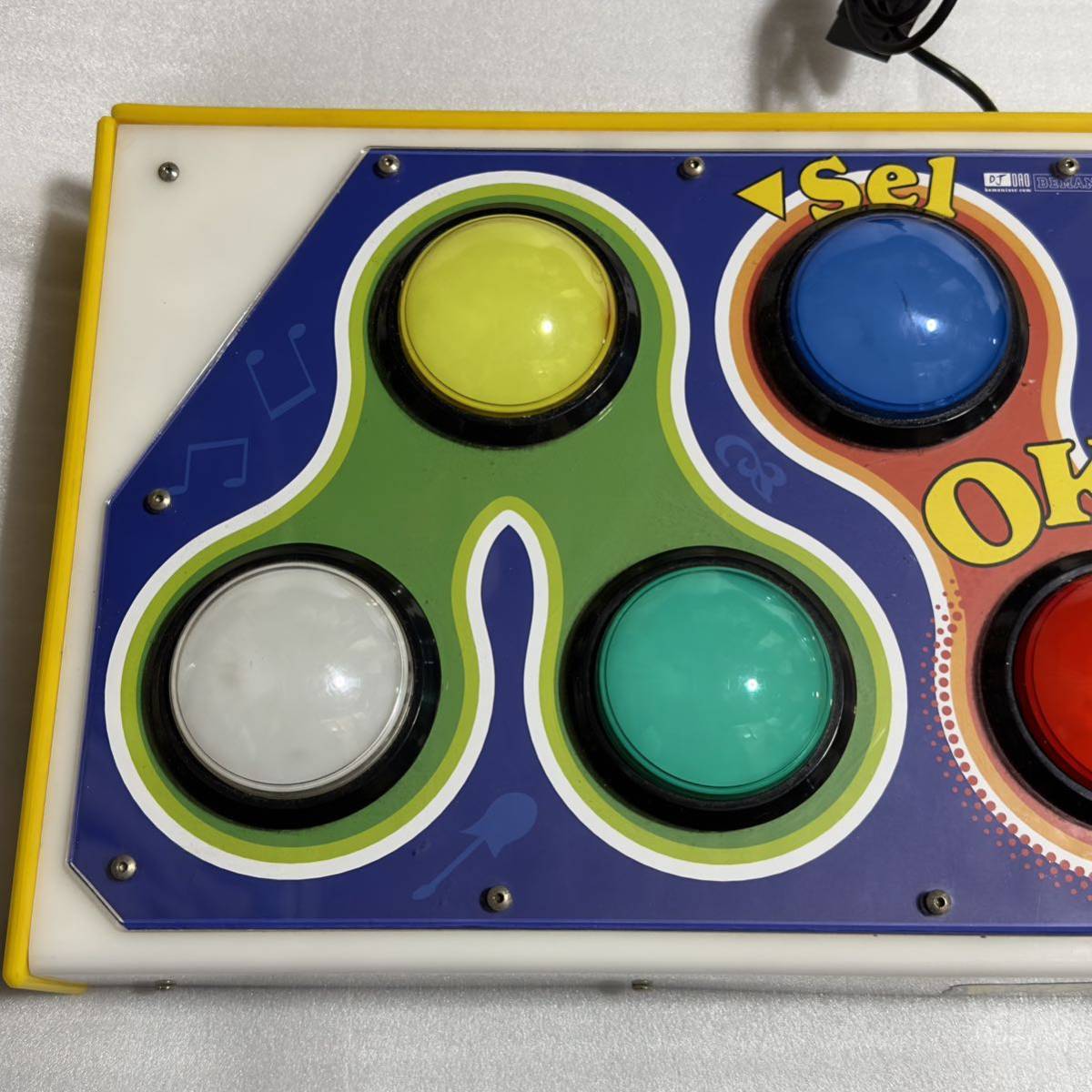 ※ジャンク品 ※同梱発送不可 PC/PS2 ポップンミュージック用コントローラ DJ DAO POP ASC ポップンDAOコン_画像3