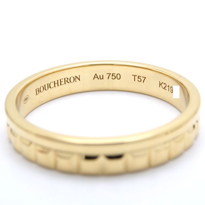 ブシュロン Boucheron キャトル ラディアント リング 指輪 ハーフ JAL00251 #57 16.5号 K18YG イエローゴールド / 290242【中古】_画像8