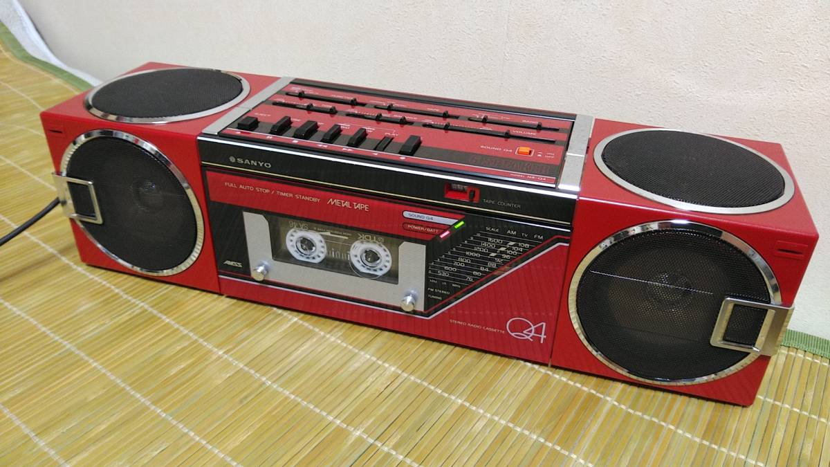 ヤフオク! - SANYO MR-Q4 6スピーカーラジカセ