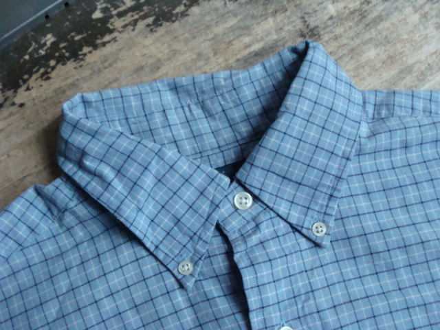 Polo Ralph Lauren ポロラルフローレン 長袖BDシャツ ブルー系チェック (M・身幅大きめ)　_画像4