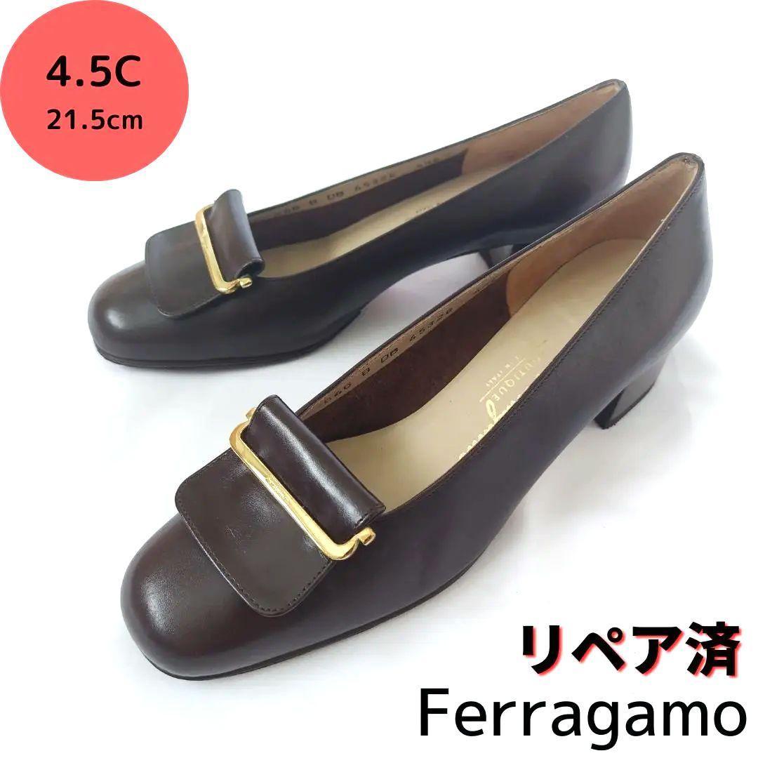 お気に入りの 小さいサイズ☆良品フェラガモ【Ferragamo】ロゴ