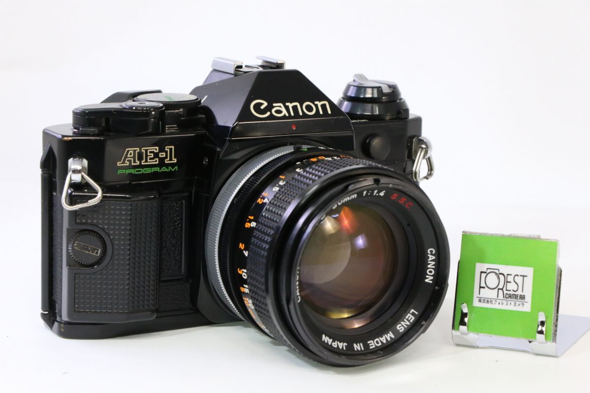 Canon キャノン AE-1 PROGRAM ブラック ボディ 完動品 美品-