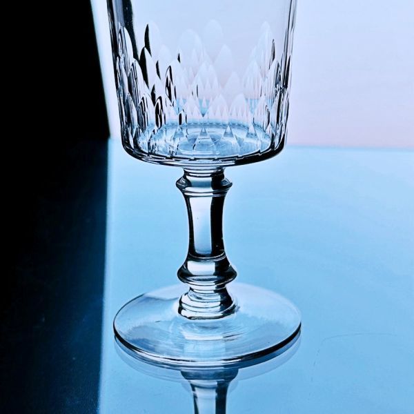 輝くオールドバカラBaccarat☆リシュリューのポートワイングラス クリスタルタンブラーRICHELIEUゴブレット 1916'sフランスアンティーク_画像5